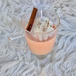 Fall Pumpkin Spice Latte Candle - Whipped Cream Candle Topping